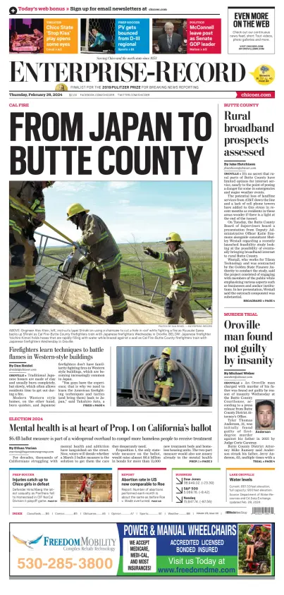 Cover of Enterprise-Record (Chico)