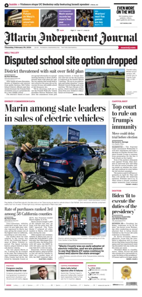 Cover of Marin Independent Journal