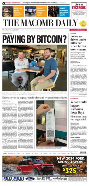 Cover of The Macomb Daily