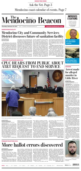 Cover of The Mendocino Beacon