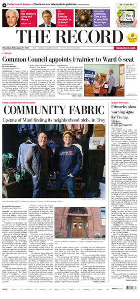 Cover of The Record (Troy, NY)