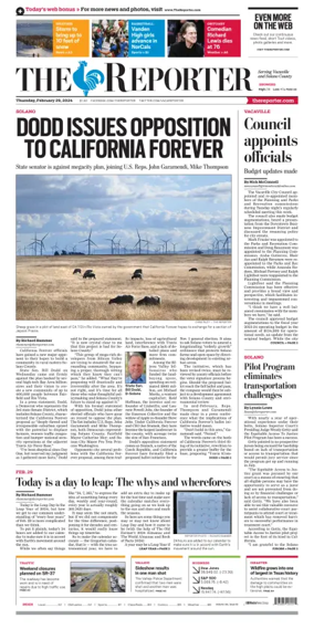 Cover of The Reporter (Vacaville)