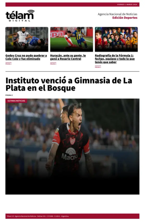 Cover of Télam - Deportes