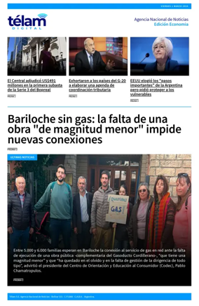 Cover of Telam - Negocios