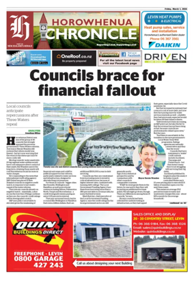 Cover of Horowhenua Chronicle