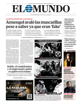 Cover of El Mundo Primera Edición Int