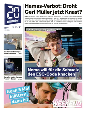 Cover of 20 Minuten - Luzern