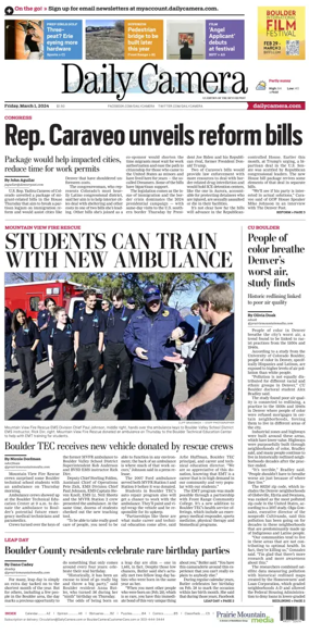 Cover of Daily Camera (Boulder)