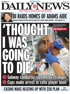 Cover of New York Daily News