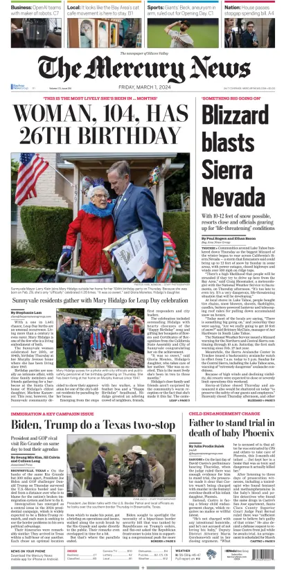 Cover of The Mercury News Weekend