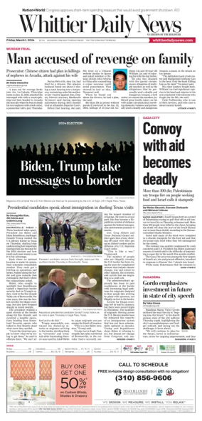 Cover of Whittier Daily News