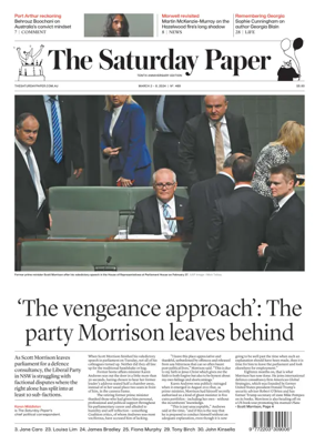 Cover of The Saturday Paper