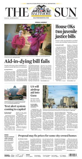 Cover of Baltimore Sun