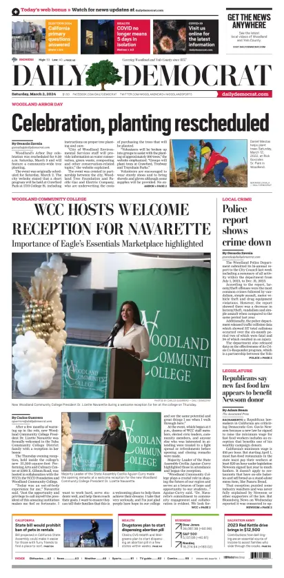 Cover of Daily Democrat (Woodland)