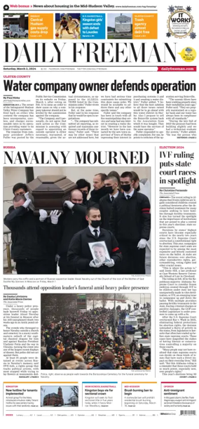 Cover of Daily Freeman (Kingston, NY)