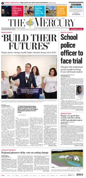 Cover of The Mercury (Pottstown, PA)