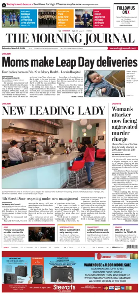 Cover of The Morning Journal (Lorain, OH)