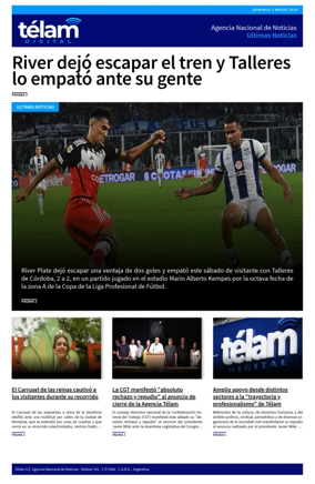 Cover of Telam - Noticias
