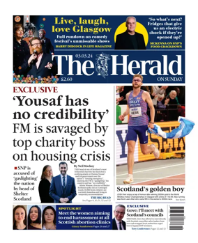 Cover of Sunday Herald