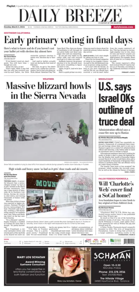 Cover of Daily Breeze (Torrance)