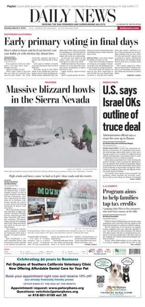 Cover of Daily News (Los Angeles)