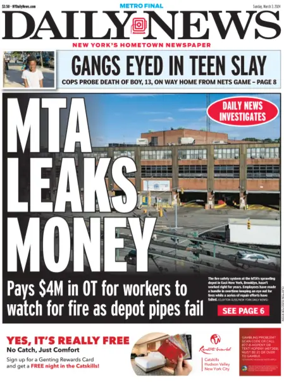 Cover of New York Daily News