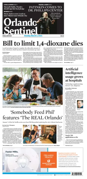 Cover of Orlando Sentinel (Sunday)