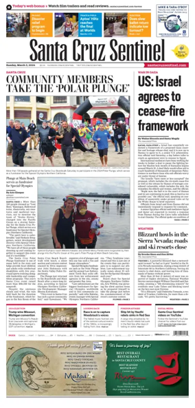 Cover of Santa Cruz Sentinel