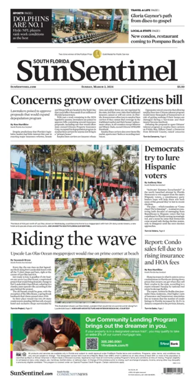 Cover of South Florida Sun-Sentinel (Sunday)