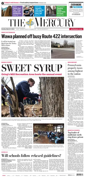 Cover of The Mercury (Pottstown, PA)