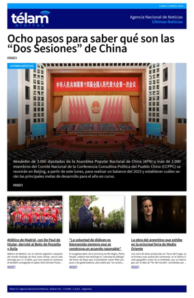 Cover of Telam - Noticias