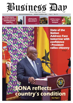 Cover of Business Day (Ghana)