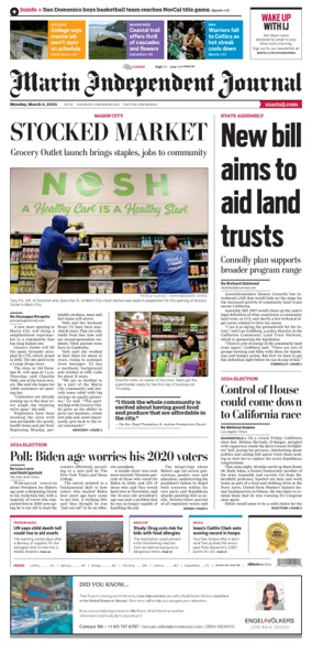 Cover of Marin Independent Journal