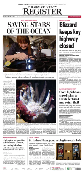 Cover of The Orange County Register