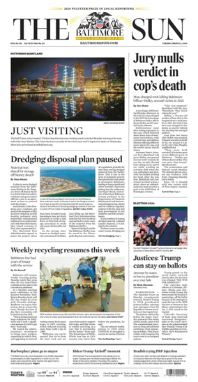 Cover of Baltimore Sun