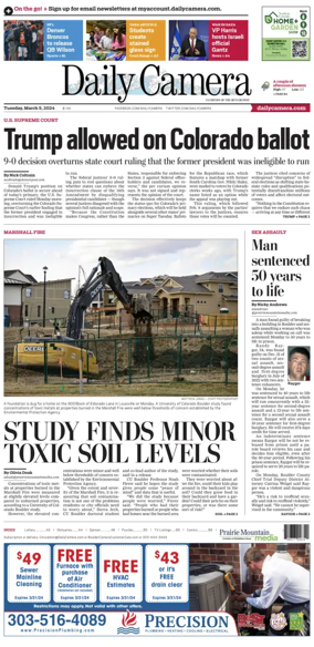 Cover of Daily Camera (Boulder)