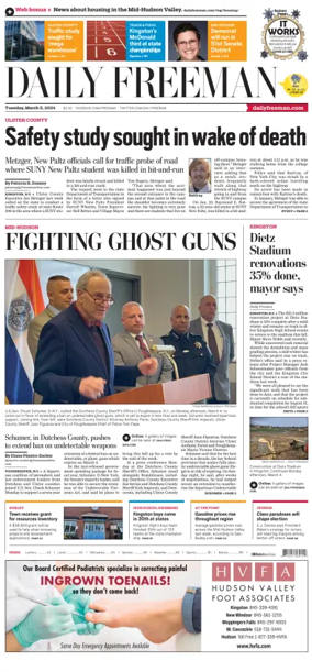 Cover of Daily Freeman (Kingston, NY)