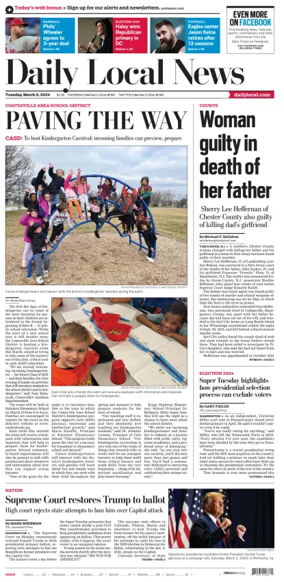 Cover of Daily Local News (West Chester, PA)