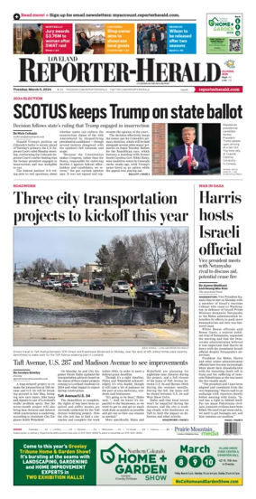 Cover of Loveland Reporter-Herald