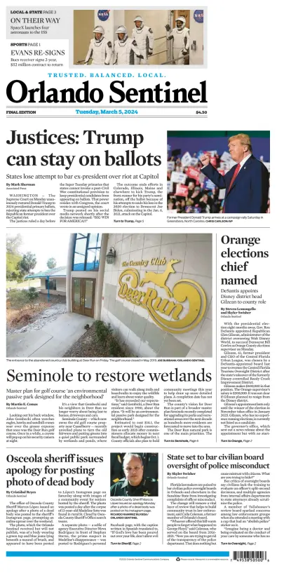 Cover of Orlando Sentinel