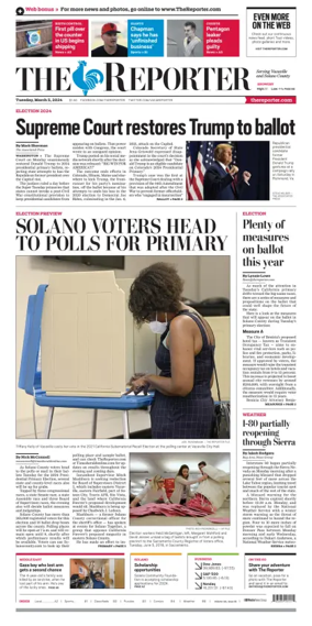 Cover of The Reporter (Vacaville)