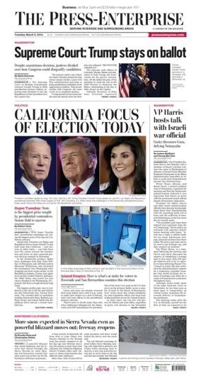 Cover of The Riverside Press-Enterprise