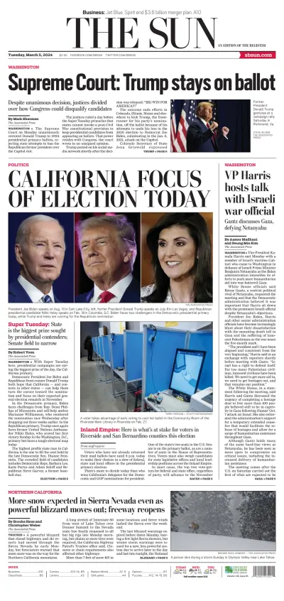 Cover of The Sun (San Bernardino)