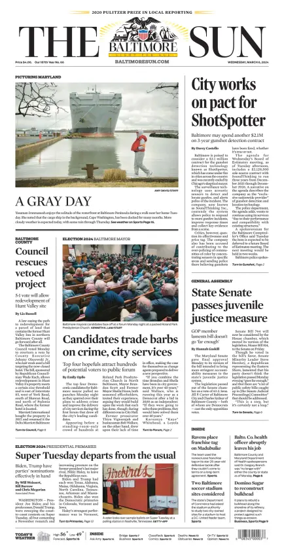 Cover of Baltimore Sun