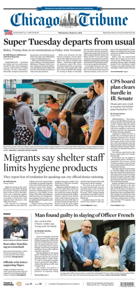 Cover of Chicago Tribune