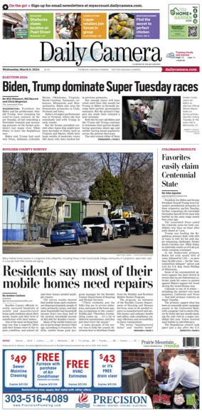 Cover of Daily Camera (Boulder)