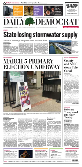 Cover of Daily Democrat (Woodland)