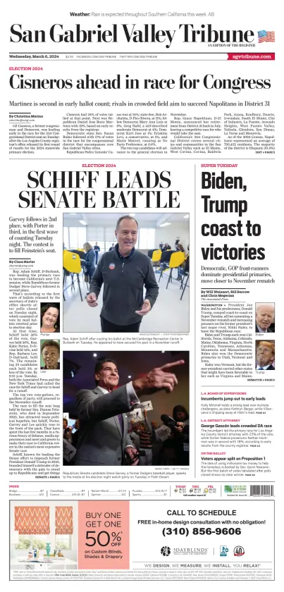 Cover of San Gabriel Valley Tribune