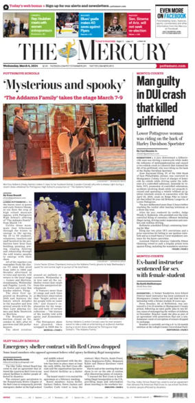 Cover of The Mercury (Pottstown, PA)