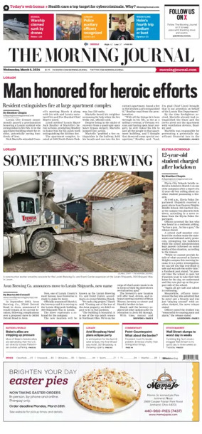 Cover of The Morning Journal (Lorain, OH)